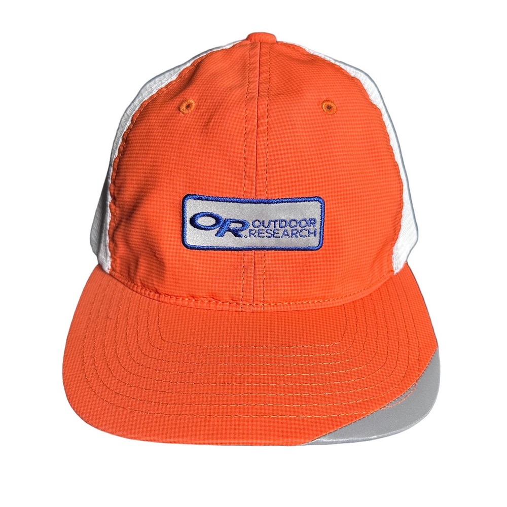 Outdoor Research Trucker Hat Flexfit 110 Orange White Snapback Cap Men Unisex OR